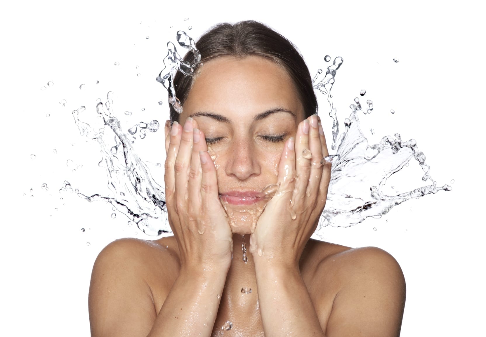 Woman Hydrating Skin