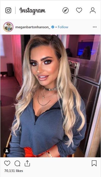 Megan Barton Hanson's Instagram