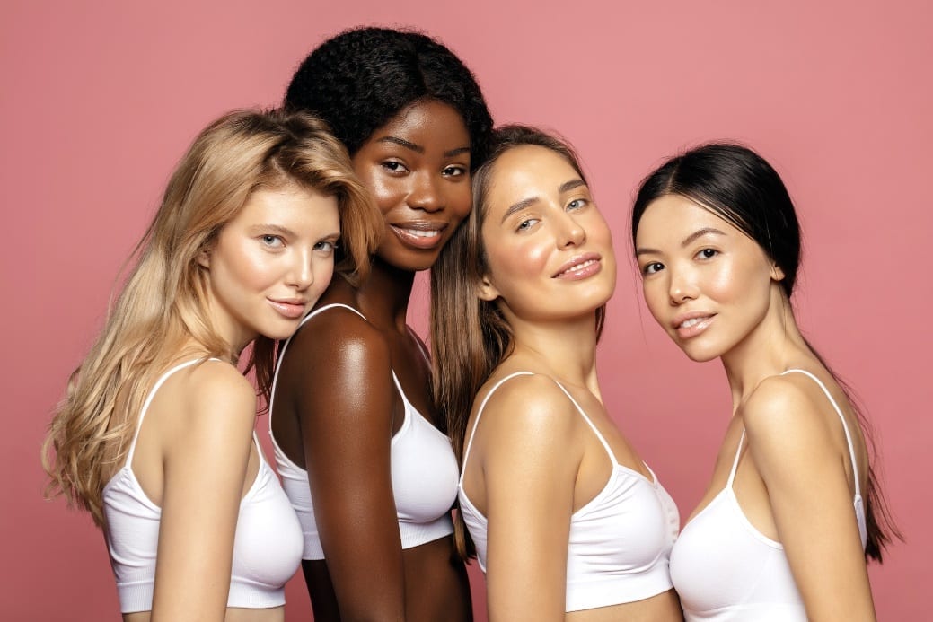 women with beautiful skin