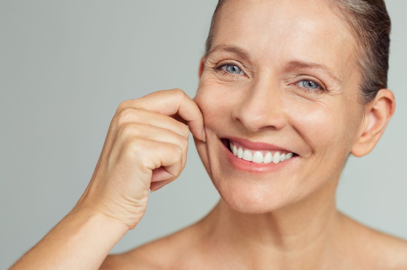 older woman with lovely skin