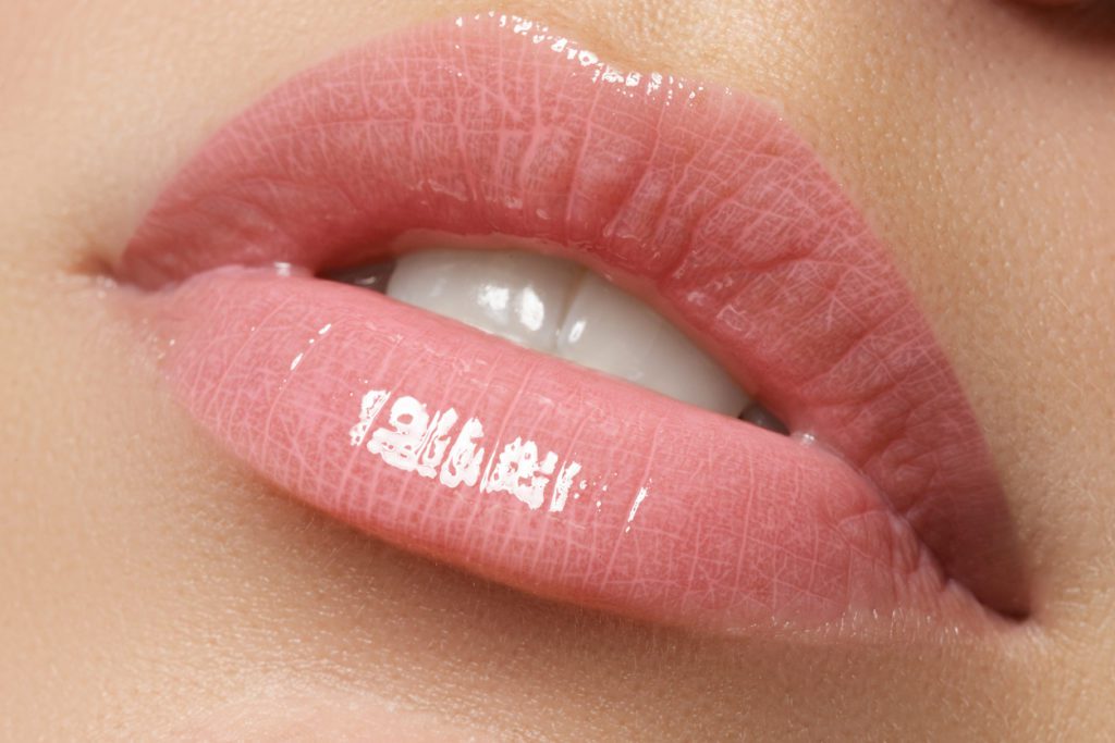 Lip fillers close up